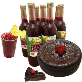 10 inches Cake With Sorrel